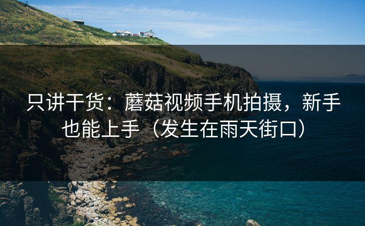只讲干货：蘑菇视频手机拍摄，新手也能上手（发生在雨天街口）  第1张