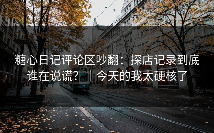 糖心日记评论区吵翻:探店记录到底谁在说谎?|今天的我太硬核了 糖心日记评论区吵翻:探店记录到底谁在说谎?|今天的我太硬核了